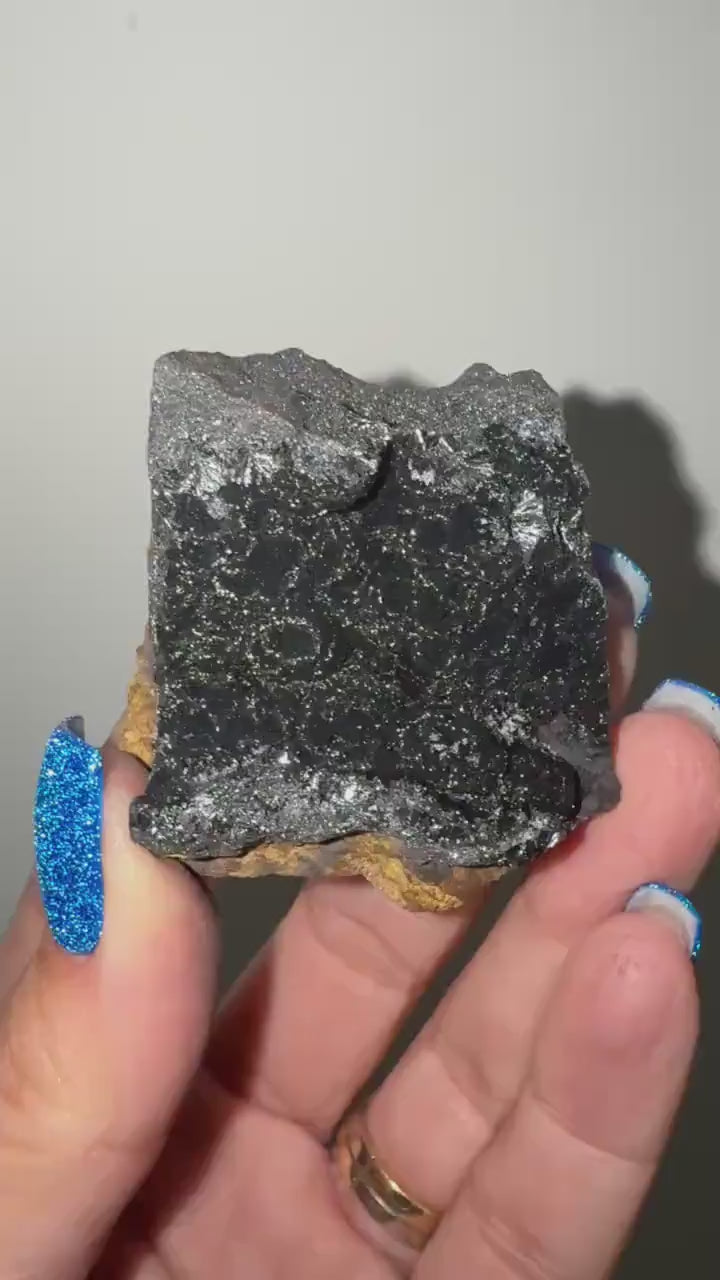 Black Galaxy Hematite Specimen