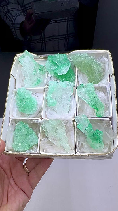 Green Halite Crystal Lot