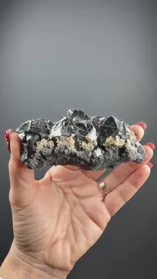 Rhodocrosite, Boulangerite and Sphalerite Mineral from Kosovo
