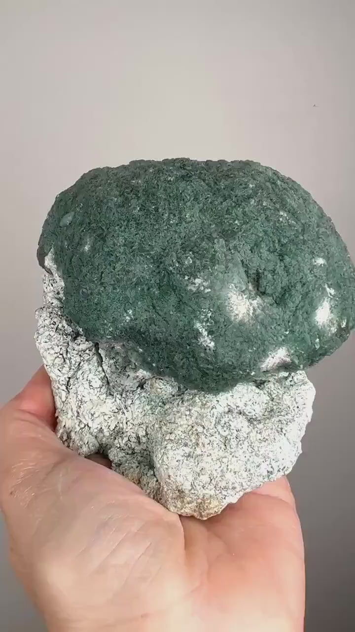 Broccoli Lovers! Green Heulandite Ball  Crystal