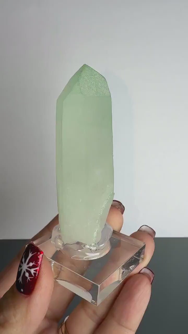 Rare Quartz with Green Fucsite Inclusions