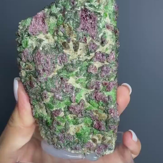 Rare! Pyrope Garnet with Chrom Diopsite Specimen