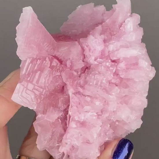 Candy Pink Halite Mineral Specimen, Pink Halite Crystal