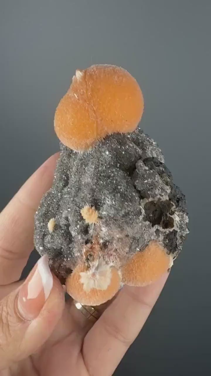 Thomsonite Balls with Quartz Specimen