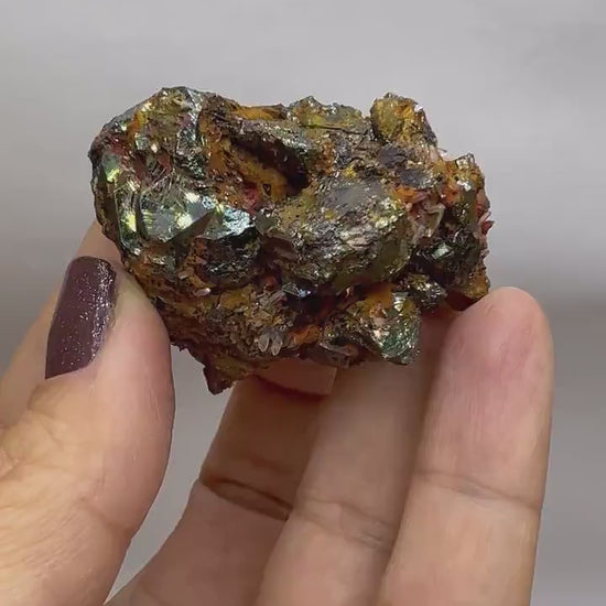 Magical! Natural Irısdecent Hematite Specimen From Italy