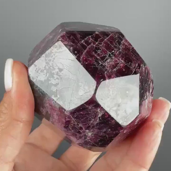 Red Almandine Garnet with Beautiful Crystal Faces