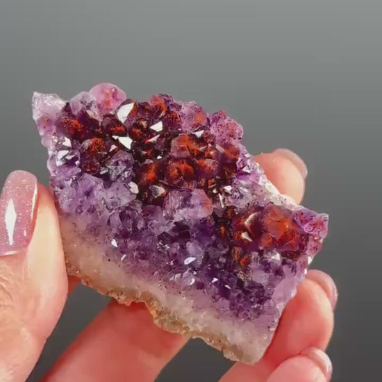 Amethyst Crystal Cluster – Red-Purple Amethsyt from  India