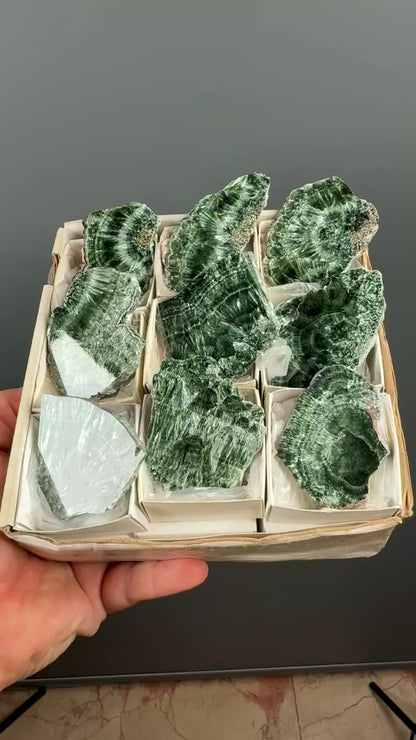 Forest Green Seraphinite Slab Lot