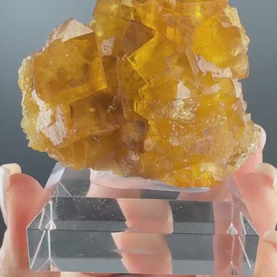 Yellow Fluorite Crystal from Germany