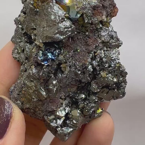 Amazing Colors! Natural Irısdecent Hematite Specimen From Italy