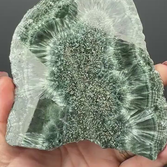 Feel the Serenity!Deep Forest Green Seraphinite Slab, Seraphinite Slab