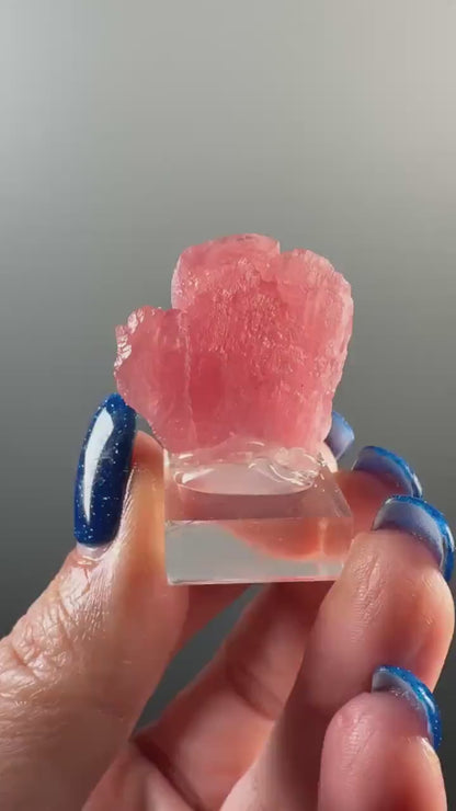 Pink Rhodochrosite Crystal