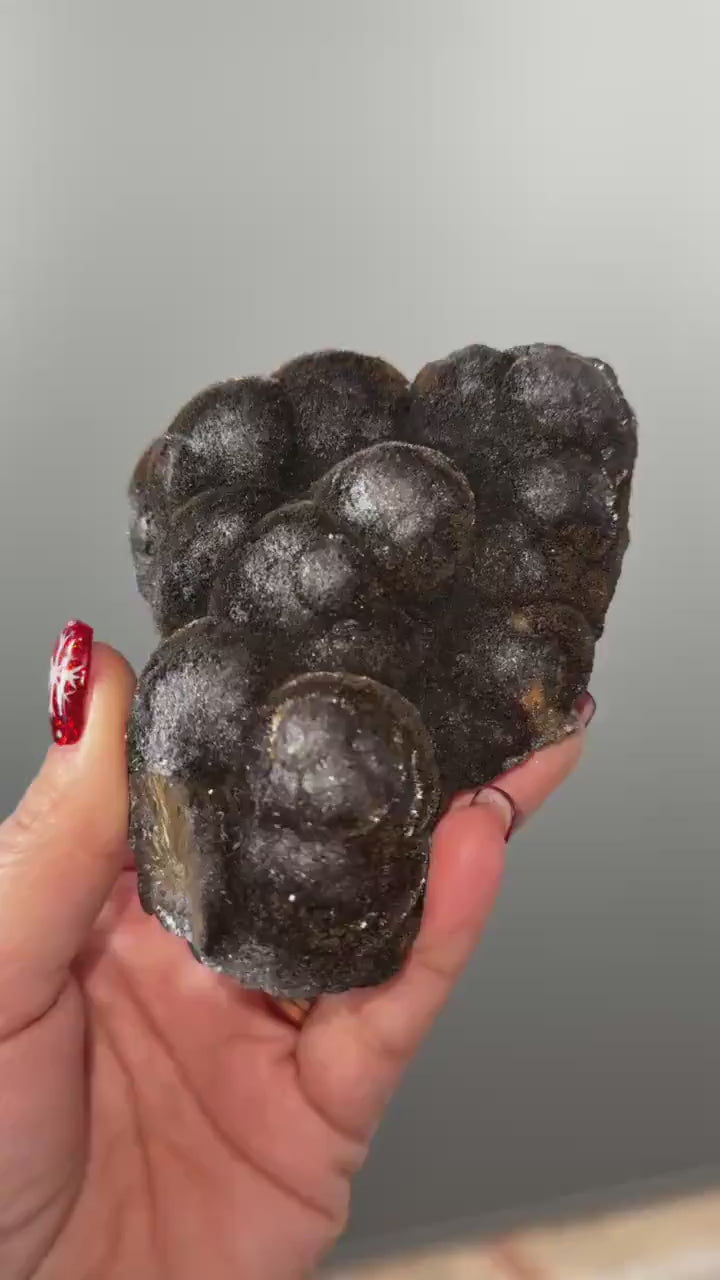 Rare! Silky Hematite with Manganese Specimen (Double Side)