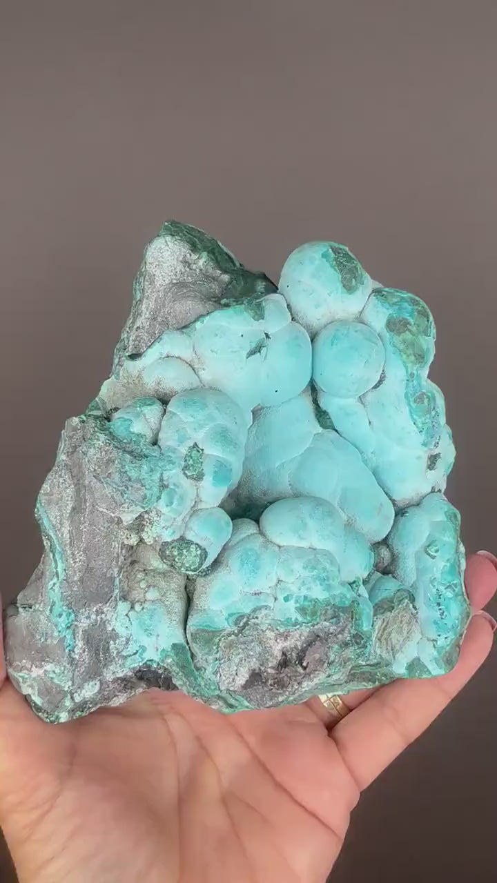 Bubbly!  Blue Chrysocolla with Malachite Specimen