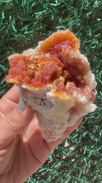 Red-Orange Zincite Specimen, Zincite Crystal