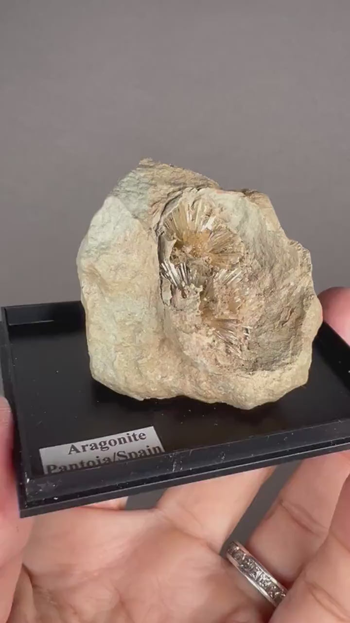 Brown Aragonite Star Mineral Specimen