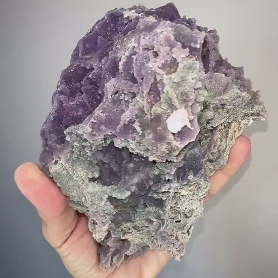 Incredible Piece!Big Size High Grade Purple Grape Agate Specimen