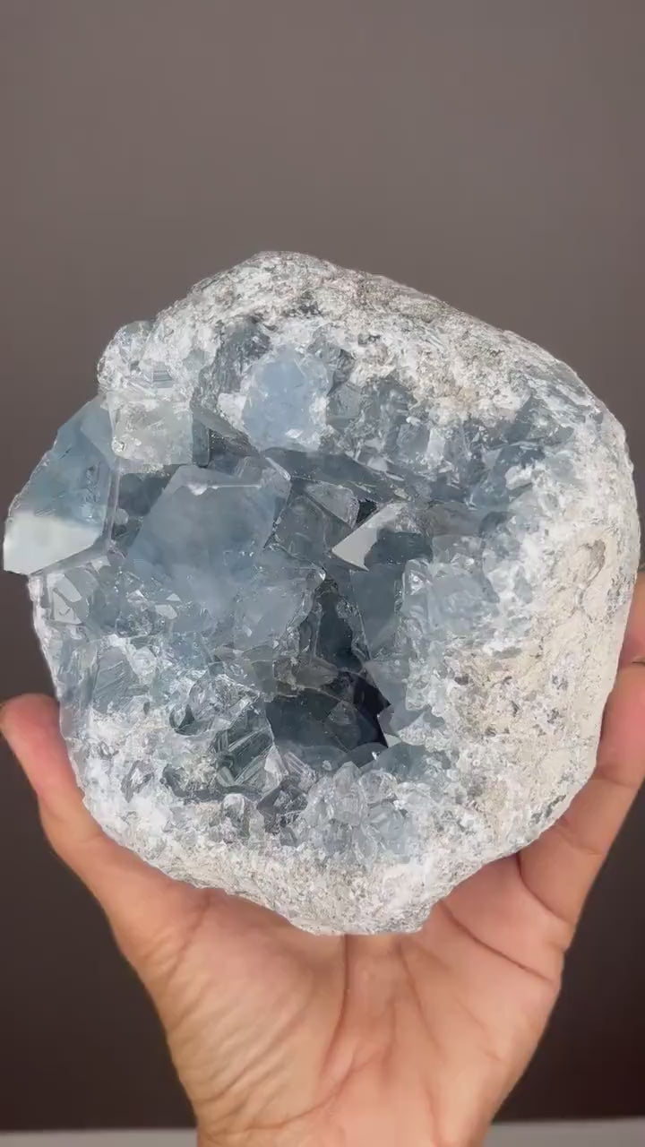 Excellent Color! Sky Blue Celestite (Celestine)  Crystal