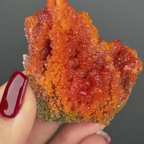 Red-Orange Zincite Specimen, Zincite Crystal