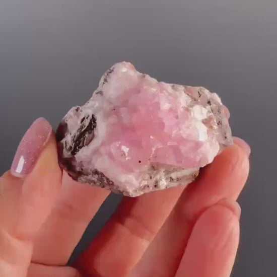 Pink Cobalto Calcite Geode from Morocco