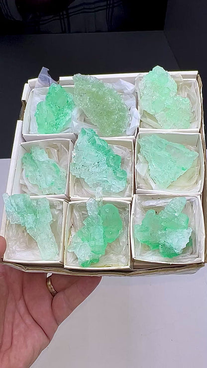 Green Halite Crystal Lot