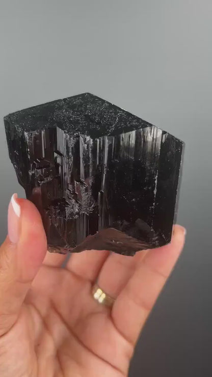 Strong Energy! Large Size Black Tourmaline Crystal