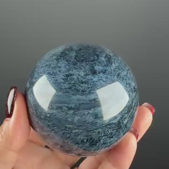 Rhodusite (Dianite) Sphere  Rhoducite (Dianite) Crystal, Magnesio-riebeckite