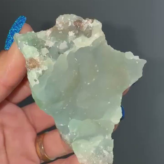 New Find and Rare!Pretty Blueish-Green Color Smithsonite  Mineral Crystals Specimen