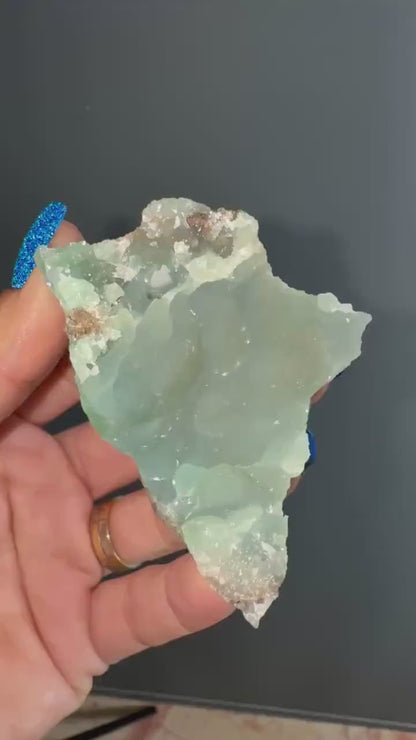 New Find and Rare!Pretty Blueish-Green Color Smithsonite  Mineral Crystals Specimen
