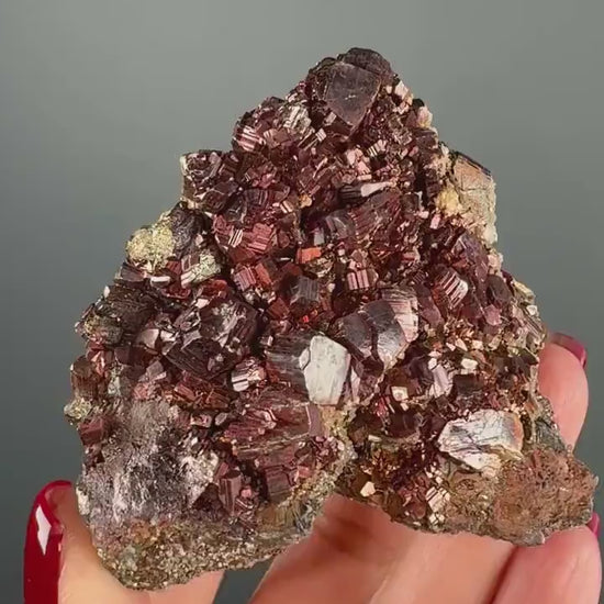 Creativity! Red Pyrite Crystal Mineral Specimen