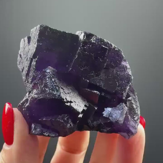 Purple  Fluorite Crystal from Mexico