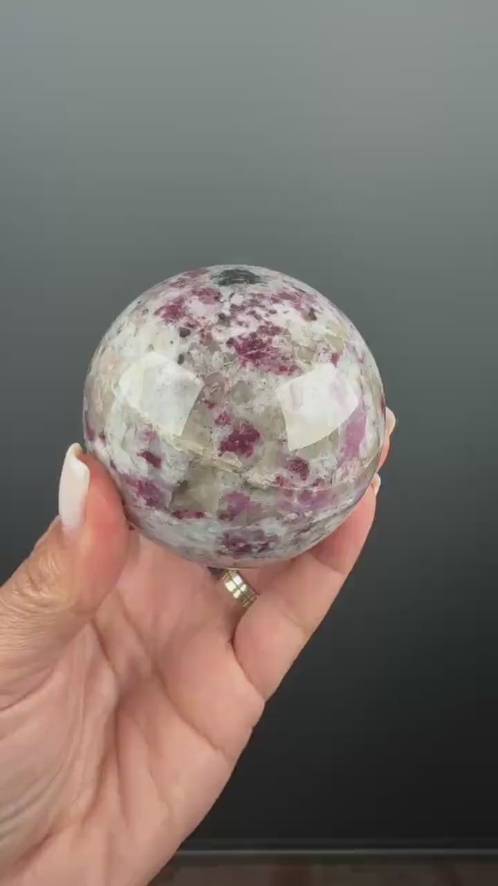 Eudialyte Sphere, Eudialyte Ball 70mm