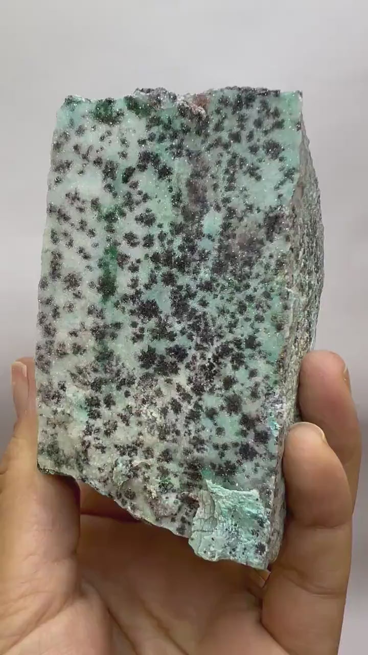 Wow!!!Druzy  Blue Chrysocolla with Dendritic Malachite and Manganese Specimen