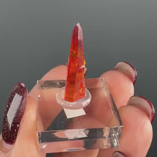 Red-Orange Zincite Specimen, Zincite Crystal