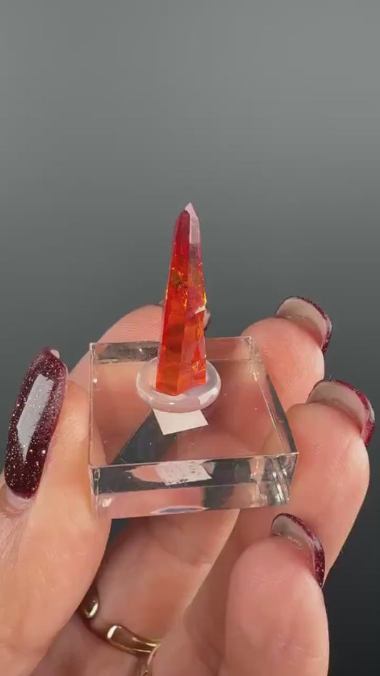 Red-Orange Zincite Specimen, Zincite Crystal