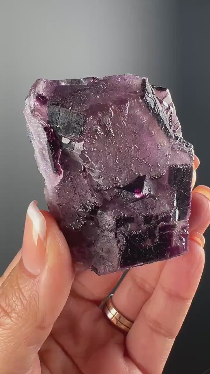 Purple Fluorite Specimen  From Okorusu,Namibia