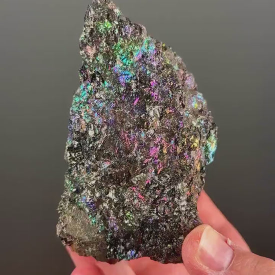 Natural Aura from earth!Rainbow Chalcocite with Bornite Crystal
