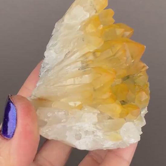 Amazing Color! Tangerine Quartz,  Hematoid Quartz from Bulgaria