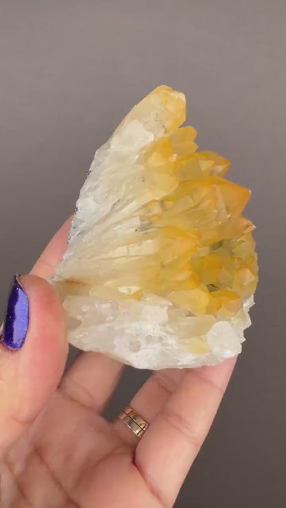 Amazing Color! Tangerine Quartz,  Hematoid Quartz from Bulgaria