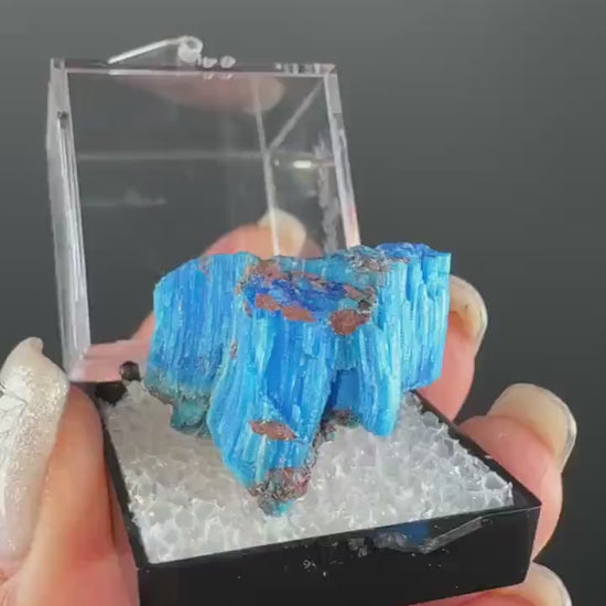 Chalcanthite Specimen, Planet Mine Arizona (with display box)