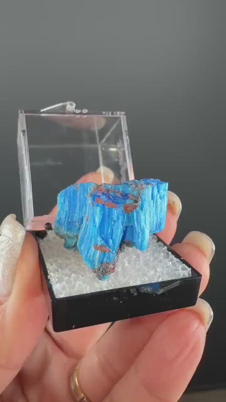 Chalcanthite Specimen, Planet Mine Arizona (with display box)