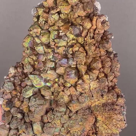 Amazing Piece! Iridescent Colorful Goethite with Quartz Specimen, Big Size Goethite with Quartz Specimen