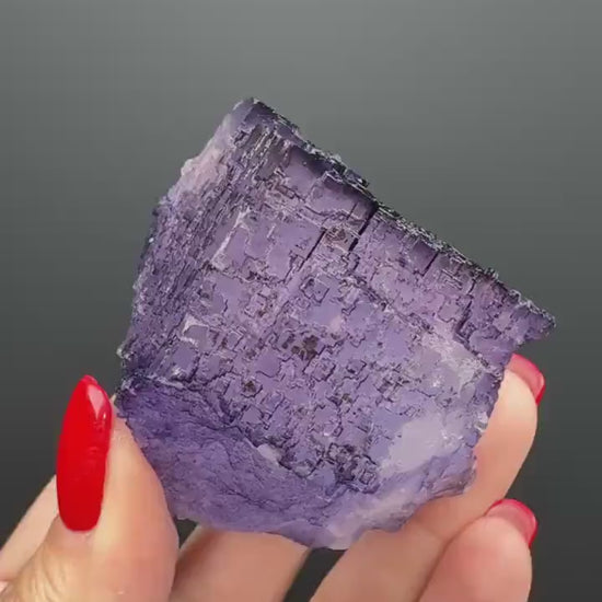 Purple  Fluorite Crystal from Mexico