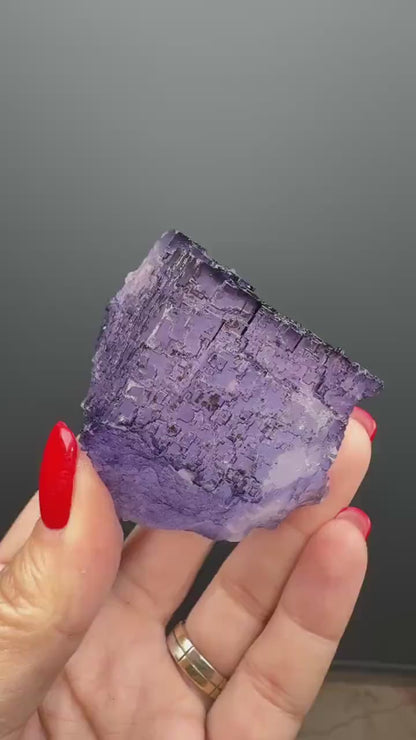 Purple  Fluorite Crystal from Mexico