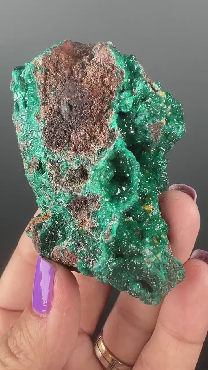 Activate Your Heart Chakra!Top Grade Green Dioptase Specimen, Green Dioptase Crystal