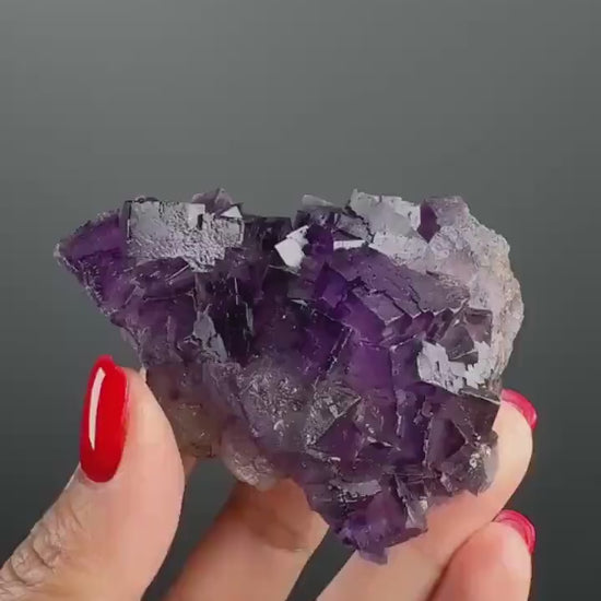 Purple Fluorite Crystal Specimen from Turkey