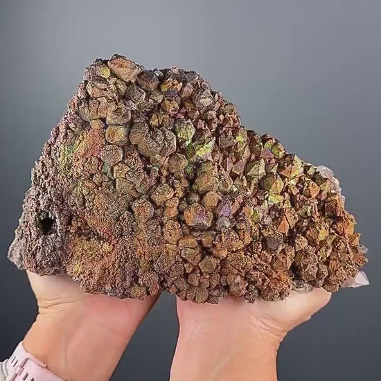 Rare, New Find! Irisdecent Colorful Goethite with Quartz Specimen