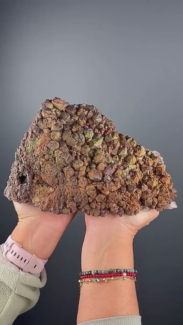 Rare, New Find! Irisdecent Colorful Goethite with Quartz Specimen