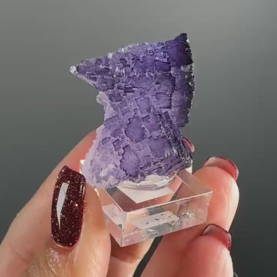 Purple Fluorite Specimen from Tula mine, Muzquiz Mexico