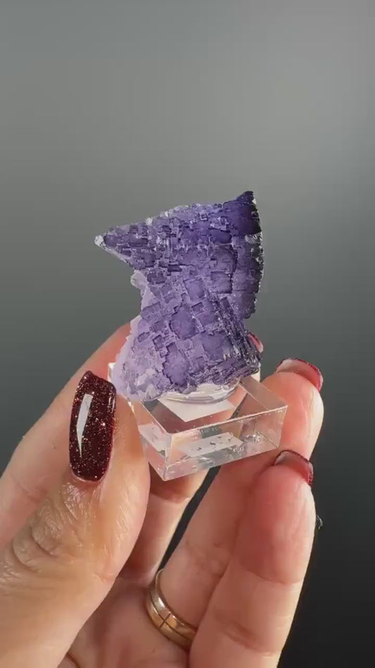 Purple Fluorite Specimen from Tula mine, Muzquiz Mexico
